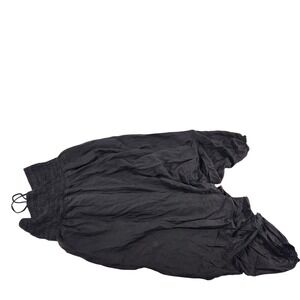 Bangkok Pants Black Harem Pants Plus Size Smocked Waist Boho Yoga Trousers